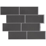Plaques murales autocollantes 3d 29, 36�21, 3 cm ? lot de 10 ? pare - �claboussures autocollant pour ...