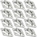 Plaques � oeillets rhombic, 12 pi�ces platine oeillet inox m5 kit de crochet plafond charge lourde, crochet ...