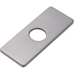 Plaque de per�age pour robinet de lavabo de cuisine, rosace de robinet de salle de bain en nickel bross� ...