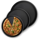 Plaques � pizza, 3 pi�ces, plaque � pizza, plats rondes, pour four, accessoires de p�tisserie, usage ...
