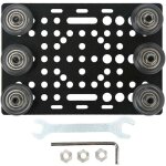 Plaque de portique en aluminium anodis� noir pour imprimante 3d avec poulie de 0, 8 � 3, 1 pouces, poulie ...