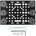 Plaque de portique en aluminium anodis� noir pour imprimante 3d avec poulie de 0, 8 � 3, 1 pouces, poulie ...