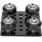 Plaque de portique en v noire pour accessoires d'imprimante 3d, profils en aluminium, norme europenne ...