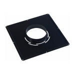 Plaque de propret 400x400 noire 125