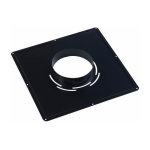 Plaque de propret 400x400 noire 180