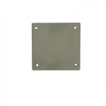Plaque de propret acier bross, l. 5 x l. 5
