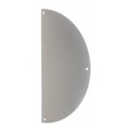 Plaque de propret� inox - demi - lune - 300 x 150 mm - perc�e duval