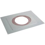 Plaque de propret plafond rampant 41 - 80% inox galva gris poujoulat pppdser - 37080714