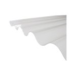 Mccover - plaque pvc ondul�e (go 177 / 51 - grandes ondes) - coloris - transparent, largeur totale de ...