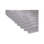 Mccover - plaque pvc transparente et nervur�e (greca) - coloris - transparent, largeur totale de la plaque ...