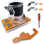 Plaque � rainure + dispositif de positionnement + couvercle transparent + fraise + demi - bague filet�e50 ...