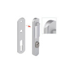 Plaque de r�hausse pour secumax / tenor - assa abloy bezault champagne 50 champagne 50