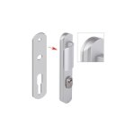 Assa abloy ? plaque de r�hausse 5mm pour poign�es secumax tenor ? finition argent ? pour ensembles vachette ...