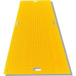 Plaque de roulage 2440x1200x10 mm jaune capacit� 80 tonnes plaque de rev�tement de sol ? pour pi�tons ...