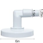 Plaque � vide pour skimmer avec coude � 90� ? compatible adaptateurs hayward sp1090, sp1091, sp1092