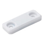 Contre plaque � visser - d�cor : blanc sugatsune