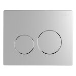 Plaque de commande wc encastr� siamp ingenio double volume, chrom�e mat