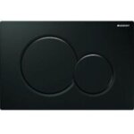 Plaque de commande wc, geberit sigma01 - placca di comando sigma01, nera 115. 770. dw. 5