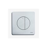 Plaque de commande wisa modle quadro gaia double volume, abs chrome brillant.