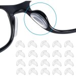 Plaquettes de nez en silicone pour lunettes, plaquettes de nez souples et antidrapantes pour montures ...