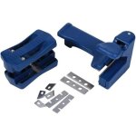 Plaqueuse de chants double, appareil de coupe manuel, coupe - t�te et queue, outil de menuiserie, bande ...