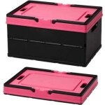 Plastic storage box 34. 5 x 24. 5 x 18. 5 cm with lid storage basket with handle for toys, books, cupboards, ...
