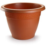 Pot de fleur rond 72x72x52 cm marron 11986 plasticforte