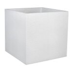 Eda - plastique bac a fleurs carre graphit - 57 l - 49, 5 x 49, 5 x 49, 5 cm - blanc ceruse Eda - plastique bac a fleurs carre graphit - 57 l - 49, 5 x 49, 5 x 49, 5 cm - blanc ceruse