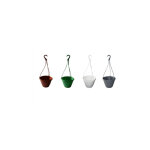Plastique pendentif fleur lea, 24 x 17 cm, gris - artema