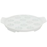 Plat � escargots - porcelaine - 12 trous - menastyl