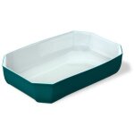Plat � four 33 x 22 cm bleu kale - color's