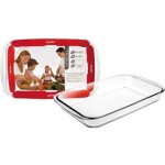 Plat � four rect. en verre 2, 9l - 40x23 cm
