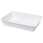 Plat  four rectangulaire 20 x 12 cm - blanc - kuchenprofi