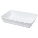 Plat  four rectangulaire 30 x 21 cm - blanc - kuchenprofi