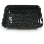 Plat four rectangulaire �mail noir 32cm - kitchen roc - beka