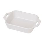 Plat � gratin rectangulaire 26 x 17 cm blanc en c�ramique