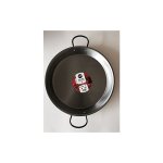 Plat paella acier poli d. 34cm 0134 vaello campos