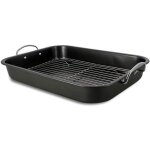 Plat r�tisserie avec grille en acier carbone, amandine