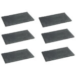 Plat de service 14 x 22 cm noir en ardoise naturelle