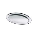 Plateau en acier 18 / c ovale cm 50 salvi
