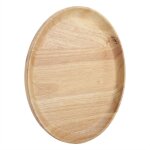 Plateau en bois rond pour th�, sushi, fruits - plateau de service 18 cm