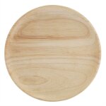 Plateau en bois rond pour th�, sushi, fruits - plateau de service 18 cm pour maison et restaurant