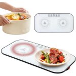 Plateau chauffant lectrique, chauffe plat lectrique, assiette chauffante portable, idal pour les petits ...