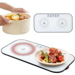 Plateau chauffant �lectrique portable ? 37 x 18 cm ? pour r�chauffer tous types de plats ? id�al pour ...