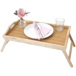 Plateau hwc - b88, plateau � servir / d�jeuner, plateau de d�coration, bambou 21x64x30cm