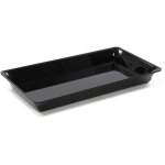 Plateau en plexiglas gastronorme gn 3 / 4 487x265x50mm noir - mat�riel chr pro