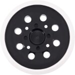 Plateau de pon�age pour bosch 125 mm avec hook et loop 8 trous, duret� moyenne avec syst�me accessoires ...
