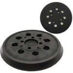 Plateau ponceuse pour bosch pex 300 / 400 ae, plateau de poncage 125mm, 8 trous avec hook et loop, compatible ...