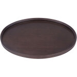 Plateau rond en bambou multifonction pour service � th�, plateau d�coratif pour boissons et nourriture, ...