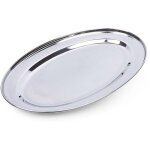 Plateau de service ovale en inox pour tous les plats